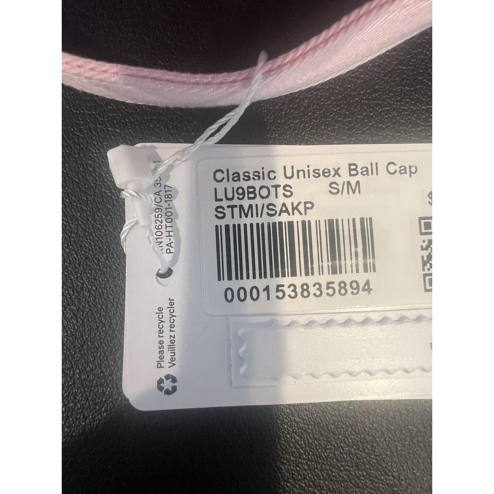 Lululemon Classic Ball Cap Wordmark S/M Mikeshake/sakura Pink - Picture 3 of 8